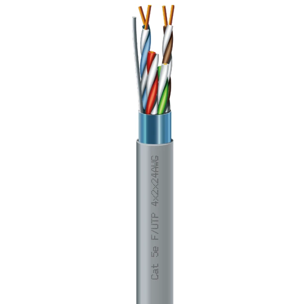 Cat. 5e F/UTP 4х2х24 AWG (7091000) бухта 305м. Кабель вита пара ЗЗКМ (FTP мідь внут)