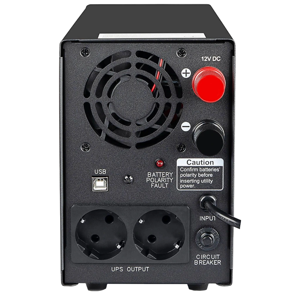 Powercom INF-800 LCD Schuko Джерело безперебійного живлення - Зображення 3