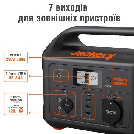 Jackery Explorer 500EU Зарядна станція - Зображення 4