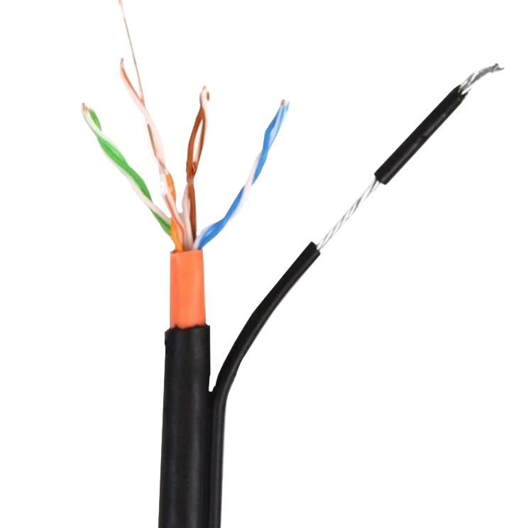 GoldMine GM UTP 4*2*0.5-CU PVC PE MT кат.5е Кабель (UTP мідь зовнішній з тросом, що несе) бухта 305м