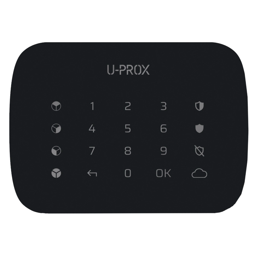 U-Prox Keypad G4 Black Бездротова сенсорна клавіатура для чотирьох груп