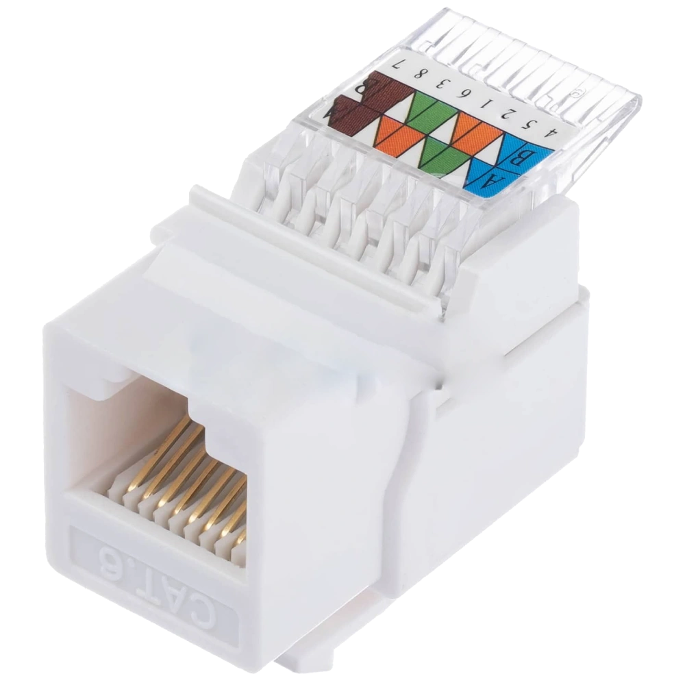 Hager Lumina WL9002 SLIM KeyStone RJ-45 UTP, кат.5е Модуль