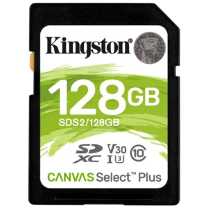 Kingston 128GB SDXC Canvas Select Plus 100R C10 UHS-I U3 V30 Модуль флеш-пам'яті
