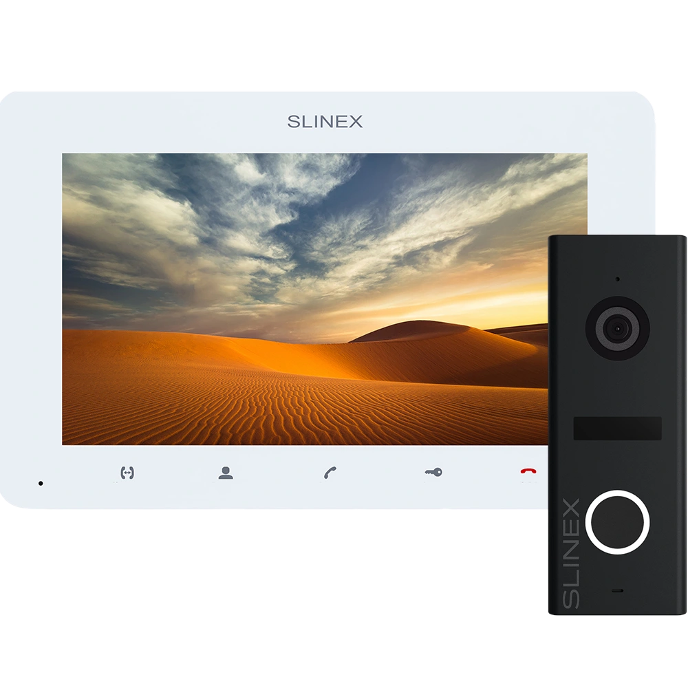 Slinex ML-17HD(Black) + SM-07MHD(White) Комплект відеодомофону