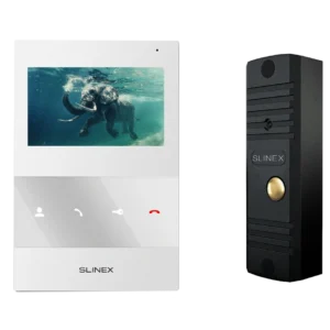 Slinex SQ-04M(White) + ML-16НR(Black) Комплект відеодомофона