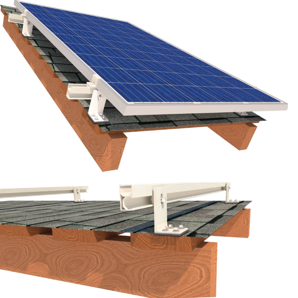 InstallKit IK-XL-B-8 кріплення 8 сонячних панелей до 1145мм бітумна черепиця Комплект