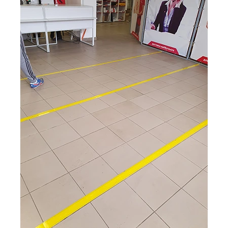 HPX LB5033 Lane Marking Tape 50мм x 33м Стрічка самоклеюча для маркування підлоги - Зображення 4
