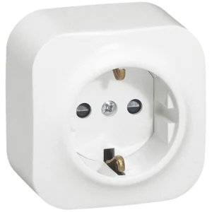 Legrand Forix 2К+З Розетка без шоторок біла