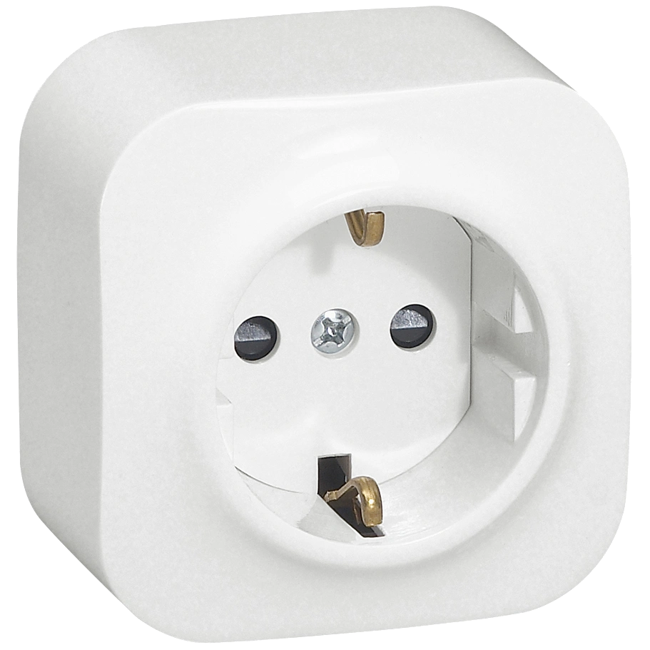 Legrand Forix 2К+З Розетка без шоторок біла