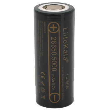 LiitoKala 26650 Li-Ion Lii-50A 5000mah Акумулятор