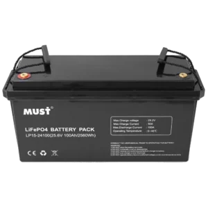 Must LP15-24100 25.6В 100А•г Літієва акумуляторна батарея