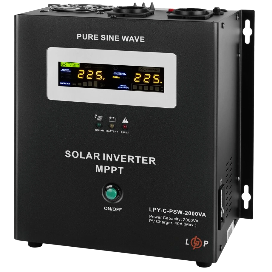 LOGICPOWER LPY-С-PSW-2000VA (1400Вт) MPPT 24В Джерело безперебійного живлення