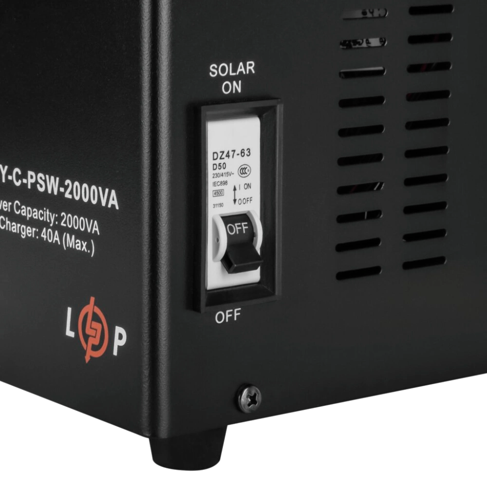 LOGICPOWER LPY-С-PSW-2000VA (1400Вт) MPPT 24В Джерело безперебійного живлення - Зображення 5
