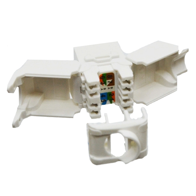 LW LW-KJ6A-04-C6A Модуль KeyStone RJ45 UTP, кат. 6a, безінструментний, Slim - Зображення 3