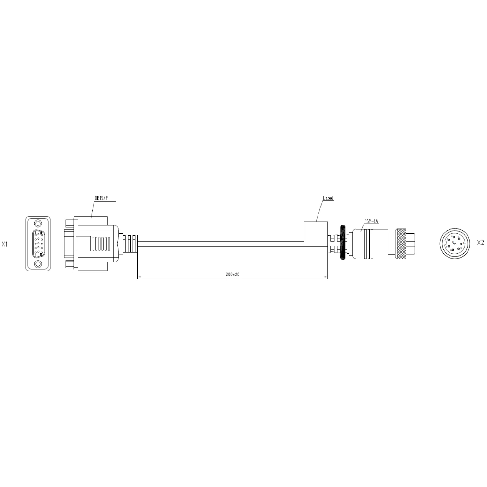 AE-MC9294-0.2(16M8A to DB15/F) Кабель