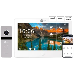 Neolight MEZZO Hybrid + SOLO FHD Silver Комплект відеодомофону