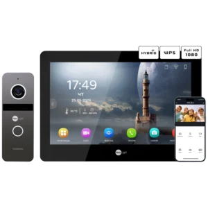 Neolight MEZZO Hybrid Black + SOLO FHD Graphite Комплект відеодомофону