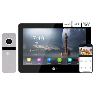 Neolight MEZZO Hybrid Black + SOLO FHD Silver Комплект відеодомофону