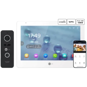 Neolight MEZZO Hybrid + PRIME FHD Black з кутком Комплект відеодомофону