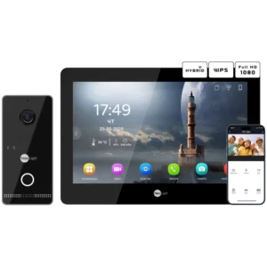 Neolight MEZZO Hybrid Black + OPTIMA IPW Black Комплект відеодомофону