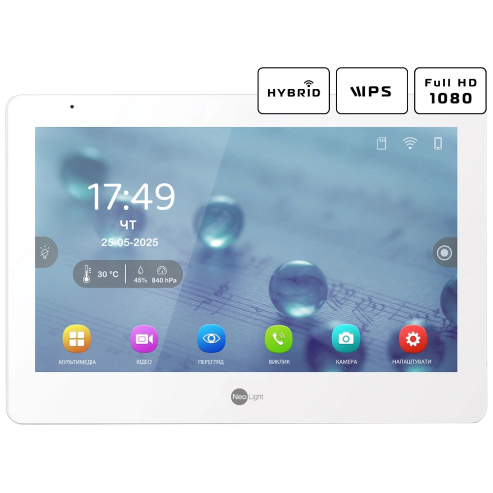 Neolight MEZZO Hybrid + PRIME FHD Black з кутком Комплект відеодомофону - Зображення 6