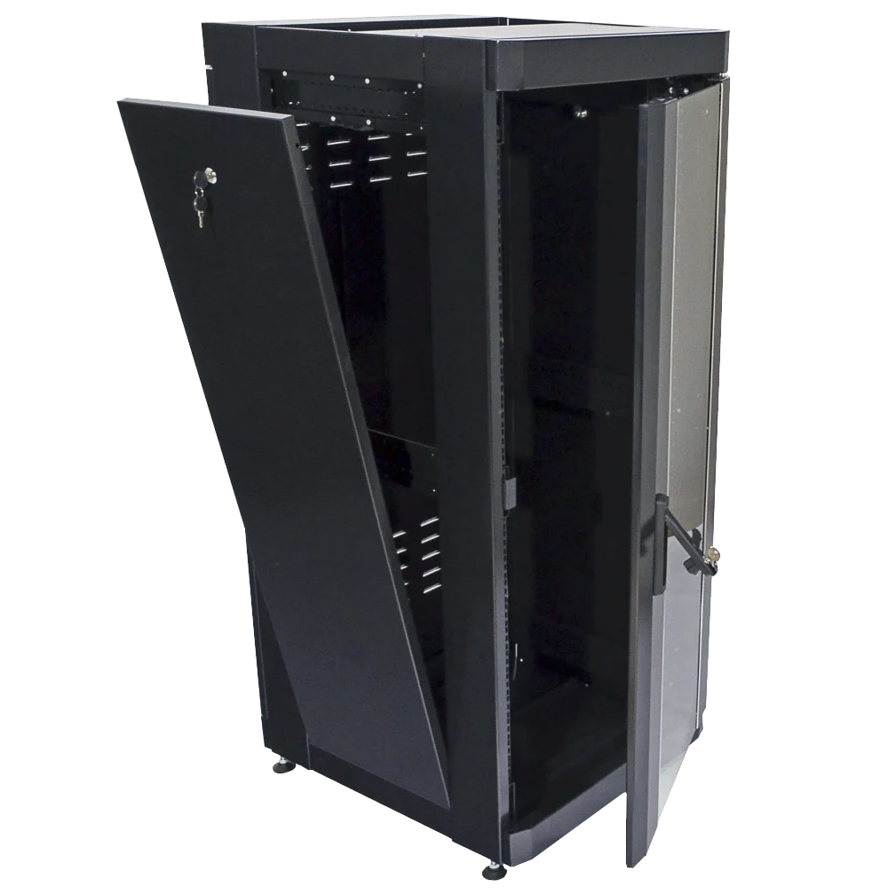 19" 18U, 610 х 675 мм Шафа чорна - Зображення 3