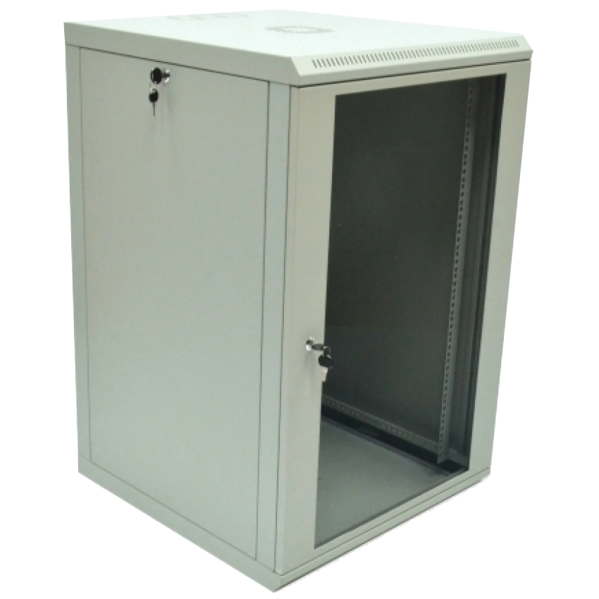 19"18U 600x600x907 акрилове скло сіра Шафа