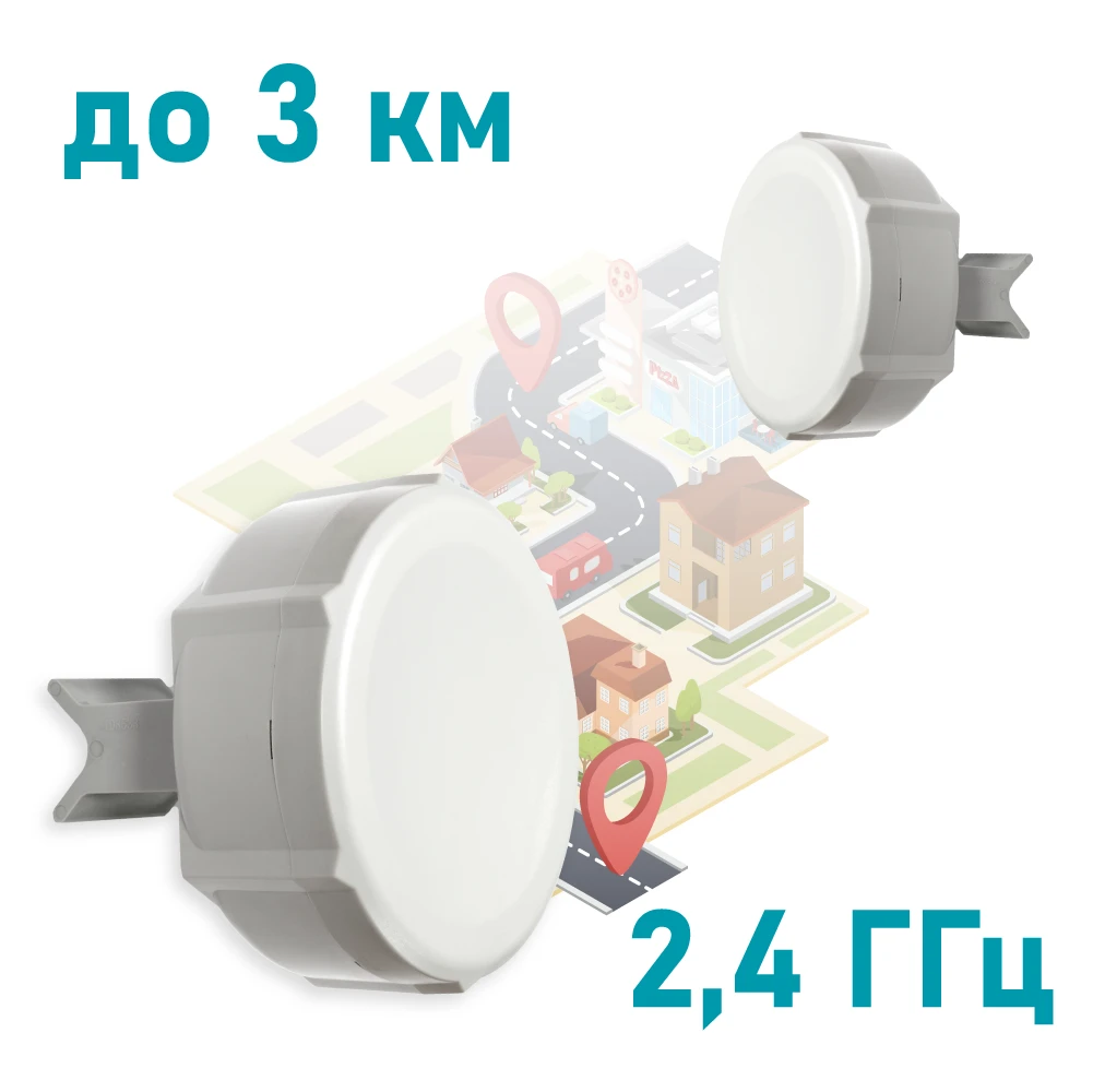 MikroTik SXT 2 (RBSXTG-2HnD) 2.4GHz Wi-Fi точка доступу з посиленою антеною