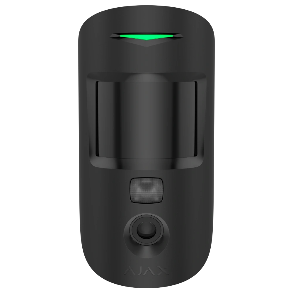Бездротовий сповіщувач руху з камерою Ajax Superior MotionCam HD (PhOD) black Jeweller