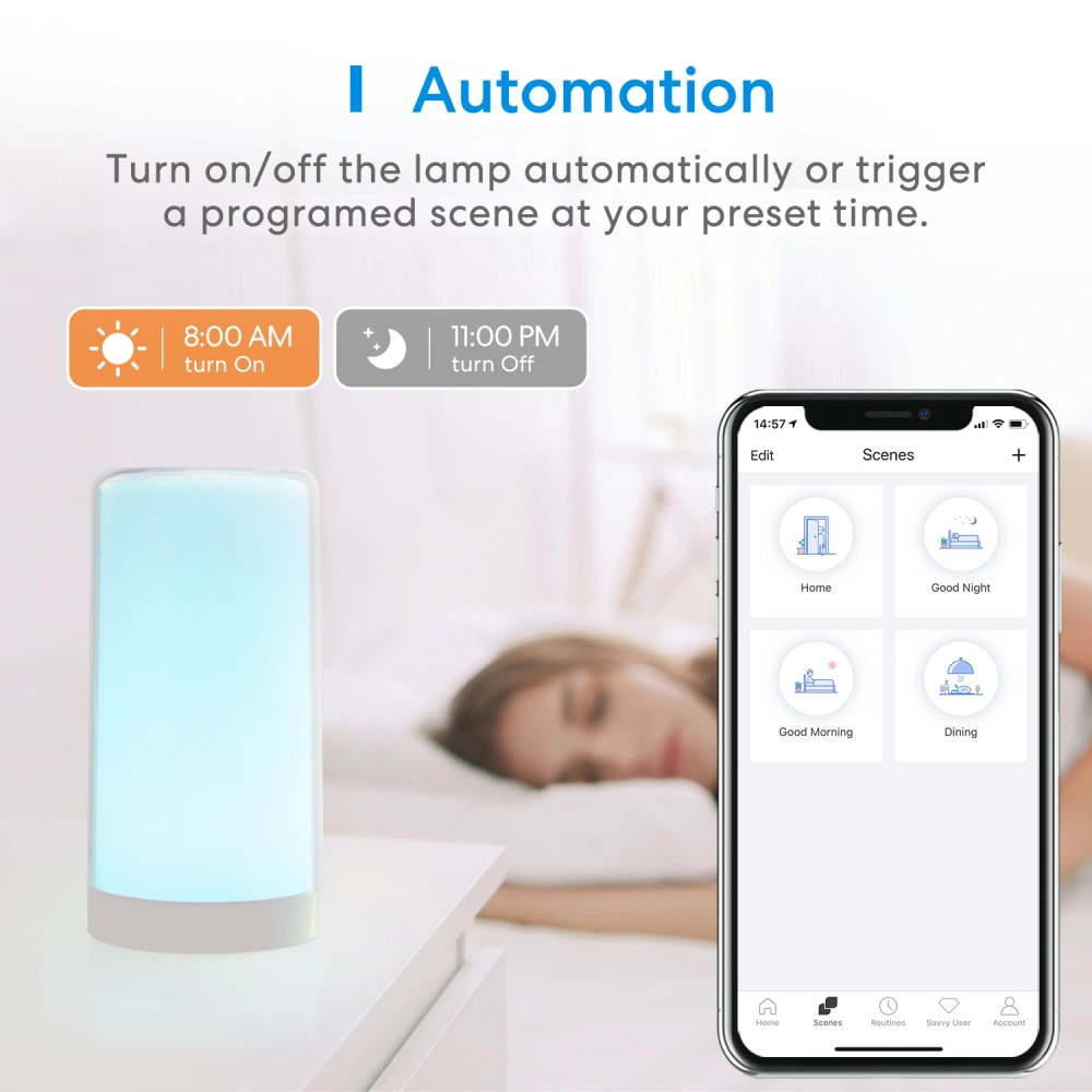 Meross MSL430HK(EU) Розумна настільна WiFi лампа Ambient Light - Зображення 4