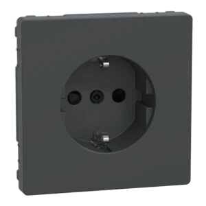 Schneider Electric Merten System Design MTN2300-6034 РОЗЕТКА з/к і шторкою АНТРАЦИТ