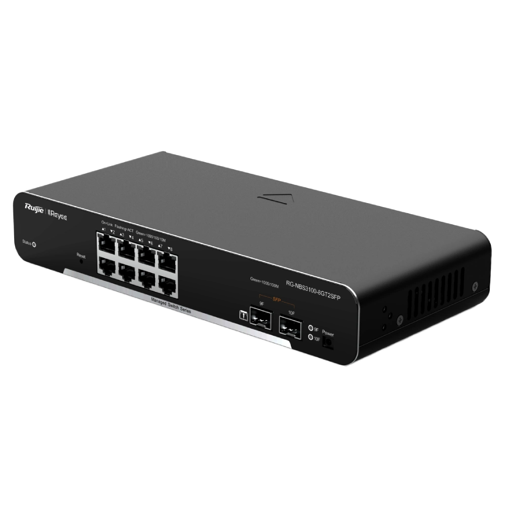 Ruijie RG-NBS3100-8GT2SFP L2 Комутатор 8 портів керований - Зображення 3