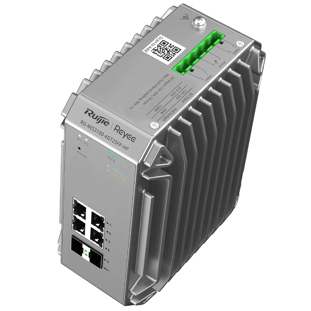Ruijie RG-NIS3100-4GT2SFP-HP IP40 Комутатор 6 портів керований - Зображення 4