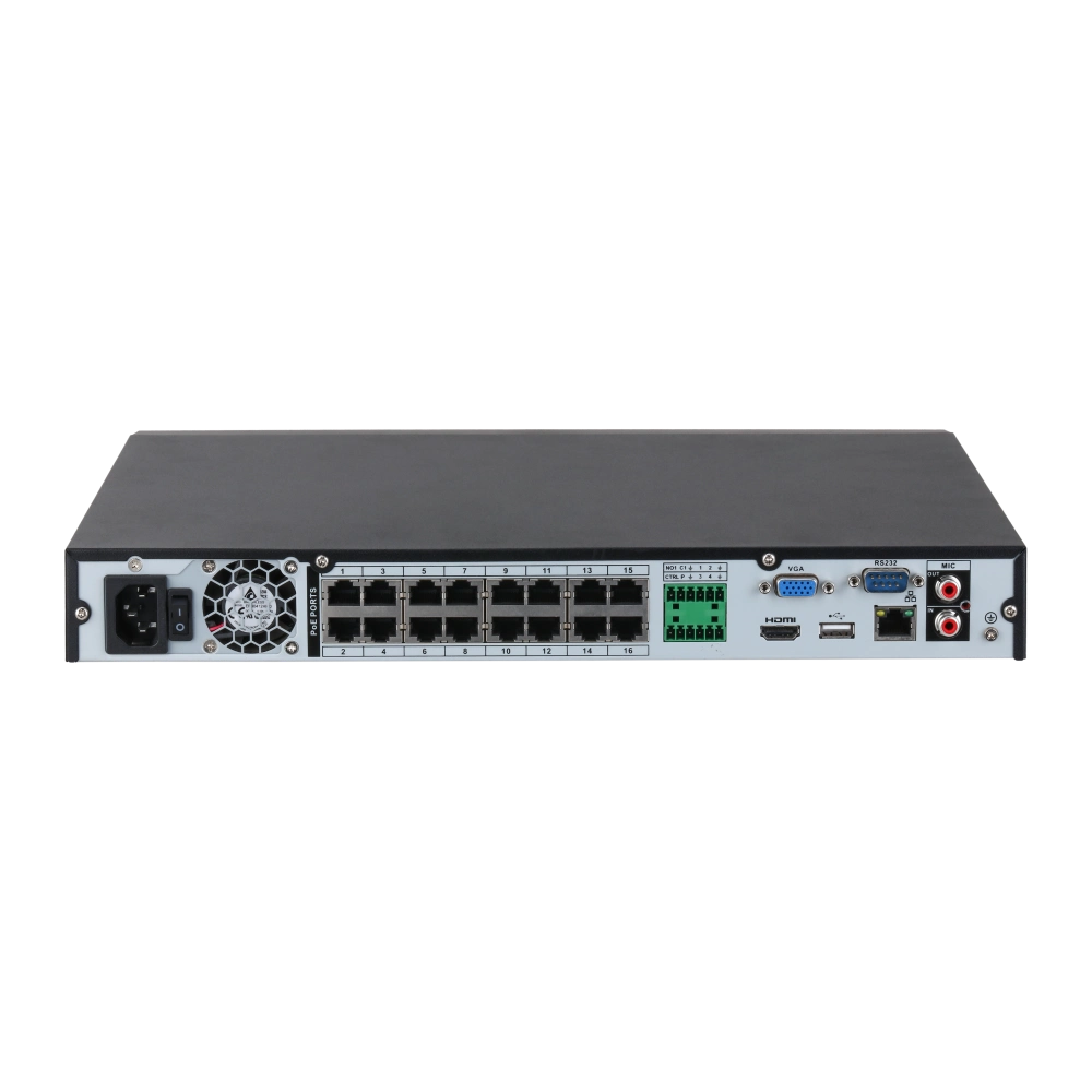 DHI-NVR2216-16P-I2 16-канальний 1U PoE 2HDD WizSense Відеореєстратор Dahua - Зображення 3
