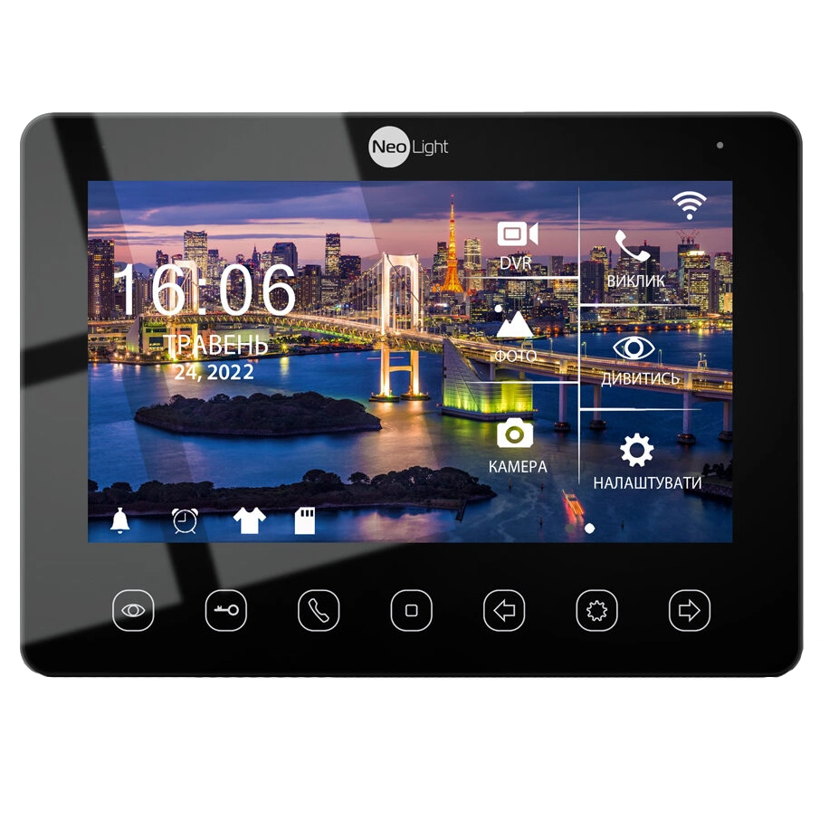 OMEGA+ HD WF Black Відеодомофон NeoLight
