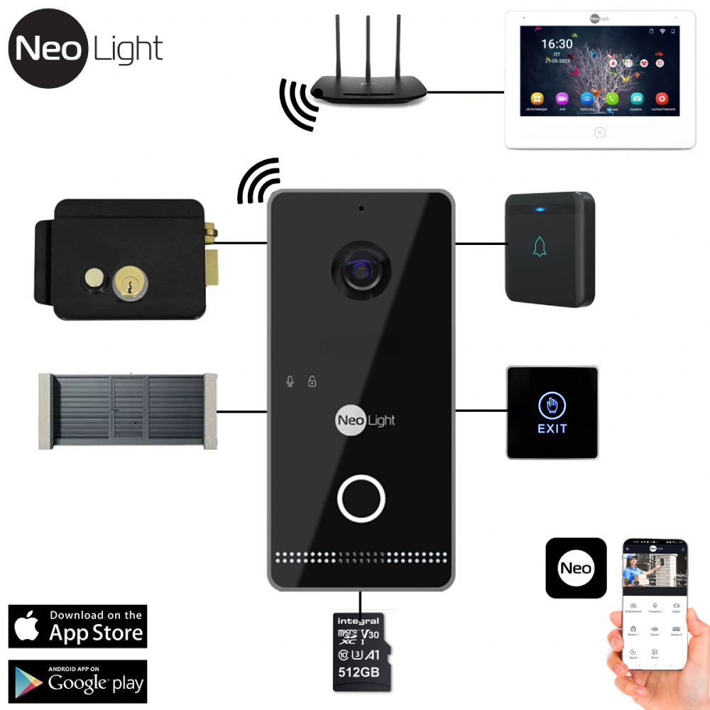 Neolight Optima IPW (Black) Виклична панель - Зображення 5