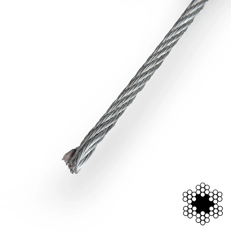 APRO 3мм DIN 3055 (6x7) бухта 200м Трос оцинкований - Зображення 3
