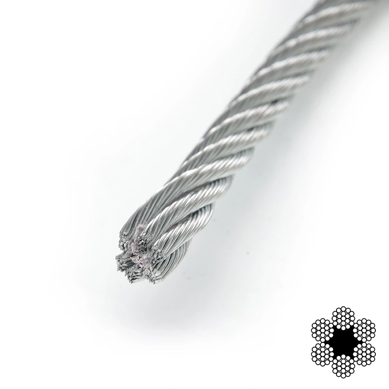 APRO 8мм DIN 3055 (6x7) бухта 100м Трос оцинкований - Зображення 3