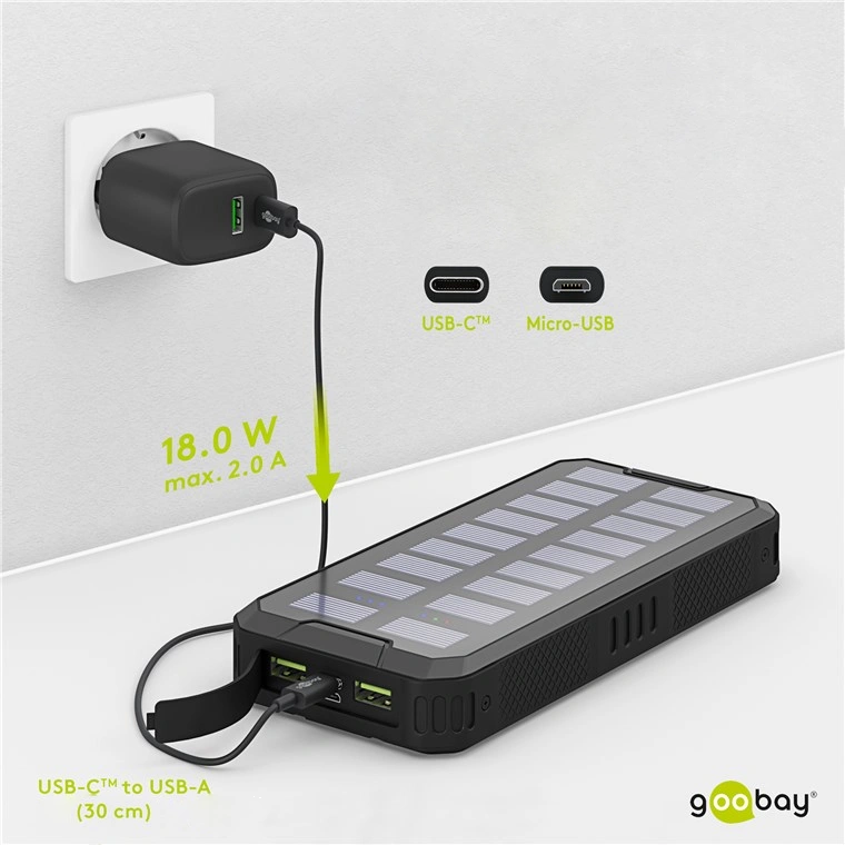 GOOBAY OUTDOOR 53934 Повербанк USB 20000 мА•г - Зображення 3