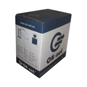 Кабель OK-NET (UTP мідь патчкордовий) КГПВ-ВП (100) 4*2*0,48 (U/UTP-cat.5E-SL patch AWG26, бухта 305
