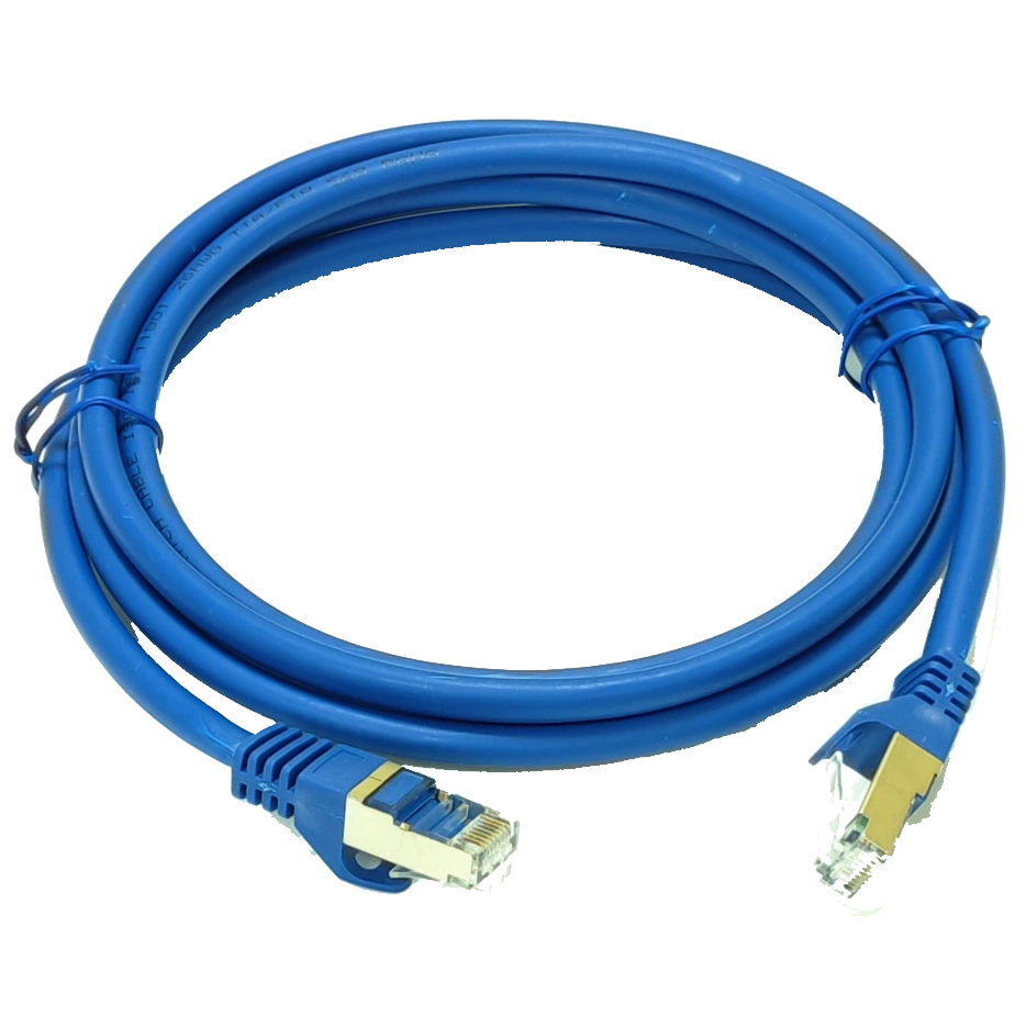 LW S/FTP, 0.5 м, кат. 6А Патч-корд блакитний