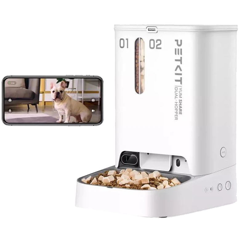 PETKIT YUMSHARE DUAL-HOPPER with Cam P591 Смарт годівниця
