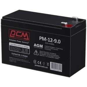 Powercom AGM 9Ah 12V Акумуляторна батарея