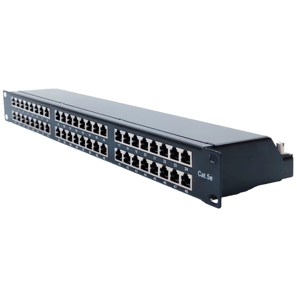 LW 1U STP 48xRJ-45 Dual IDC Патч-панель 19" type кат. 5e