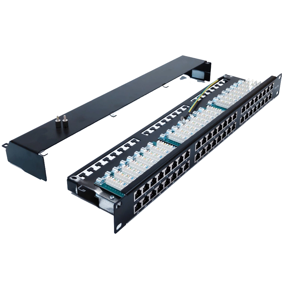 LW 1U STP 48xRJ-45 Dual IDC Патч-панель 19" type кат. 5e - Зображення 4