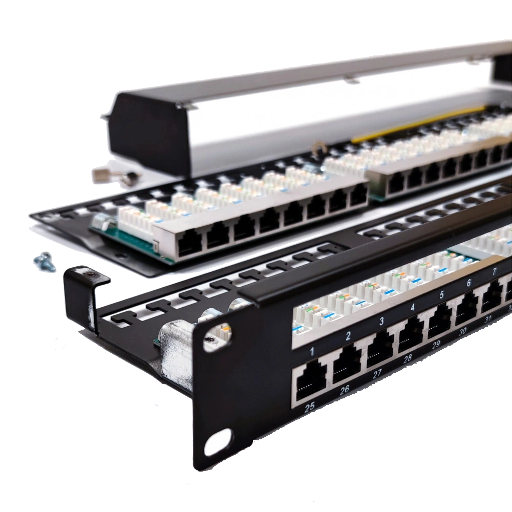 LW 1U STP 48xRJ-45 Dual IDC Патч-панель 19" type кат. 5e - Зображення 3