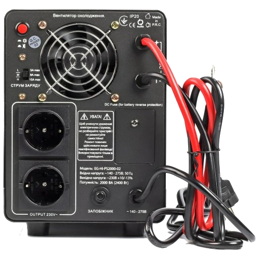 EnerGenie EG-HI-PS2000-02 2000ВA чиста синусоїда Джерело безперебійного живлення під акумулятор - Зображення 3