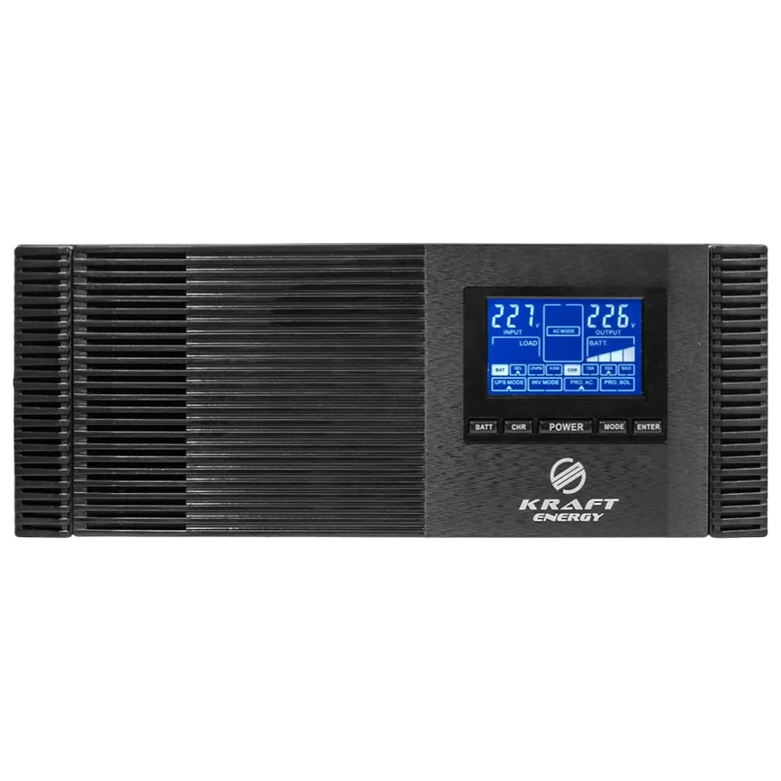 Kraft KRF-AVR1200VA/1КW-12V(MPPT 30А) Інвертор з ДБЖ