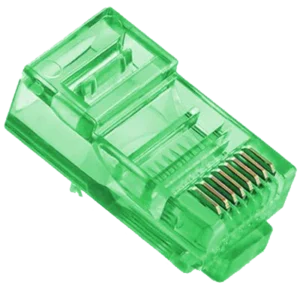 Merlion RJ-45 8P8C UTP Cat-5 Q100 Green Конектор (100 шт/уп.)