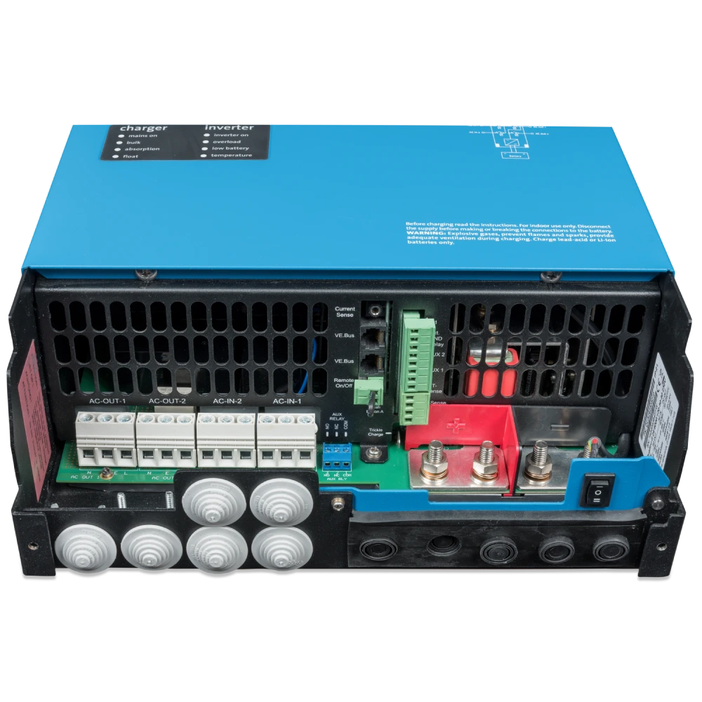 VictronEnergy Quattro-II 24/5000/120-50/50 однофазний чиста синусоїда Інвертор - Зображення 6